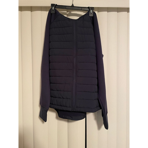 Pioneer Camp Mens Hybrid Puffer Jacket Blue Waist Length Hooded Zipper XL New - Picture 1 of 5